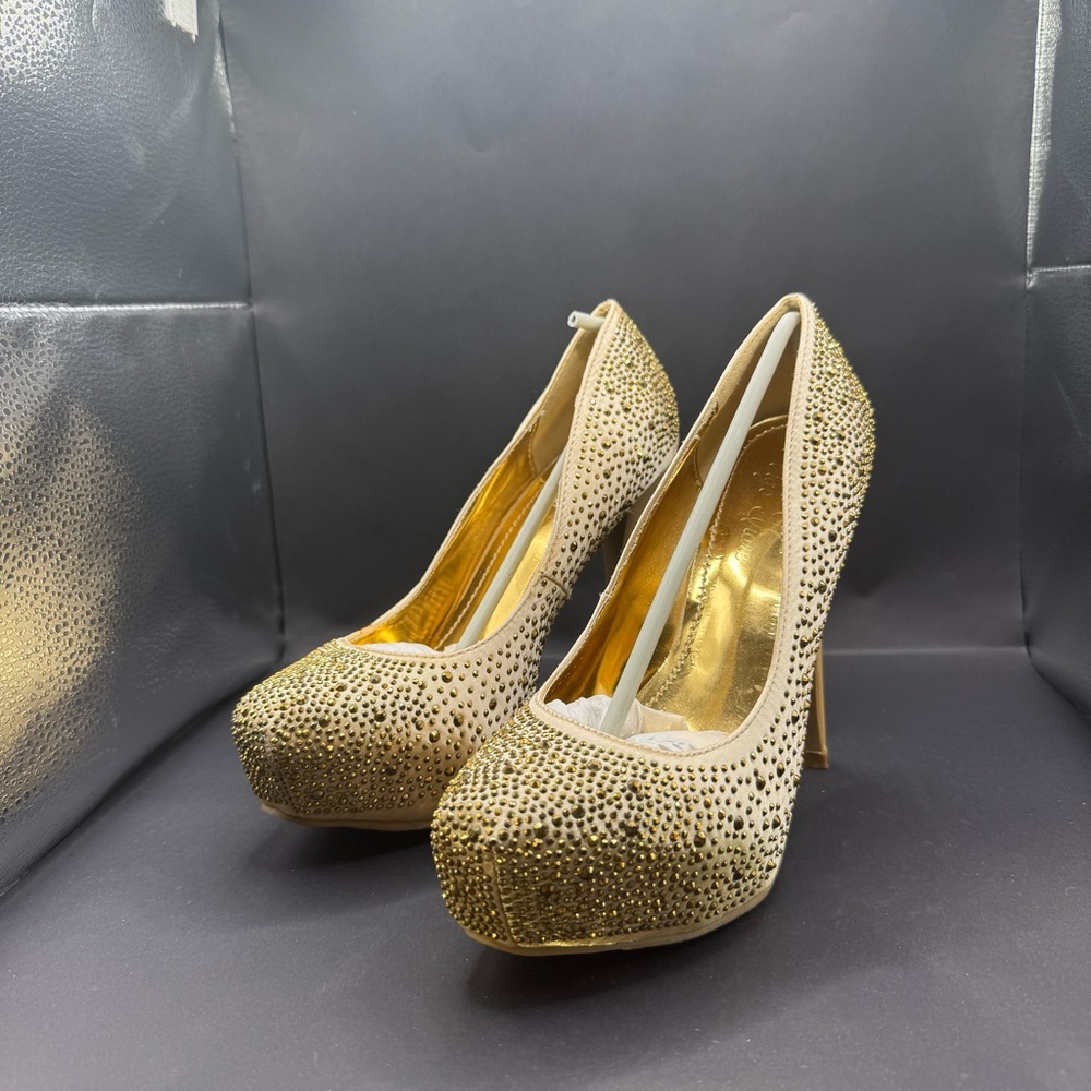 Vigo Fiore Sparkling Gold Women's Heels